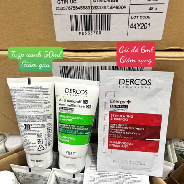 (MINI) Dầu gội vichy sạch gàu, giảm rụng
