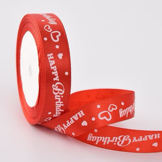 Ruy băng lụa in chữ HPBD ( 2cm x 20m)