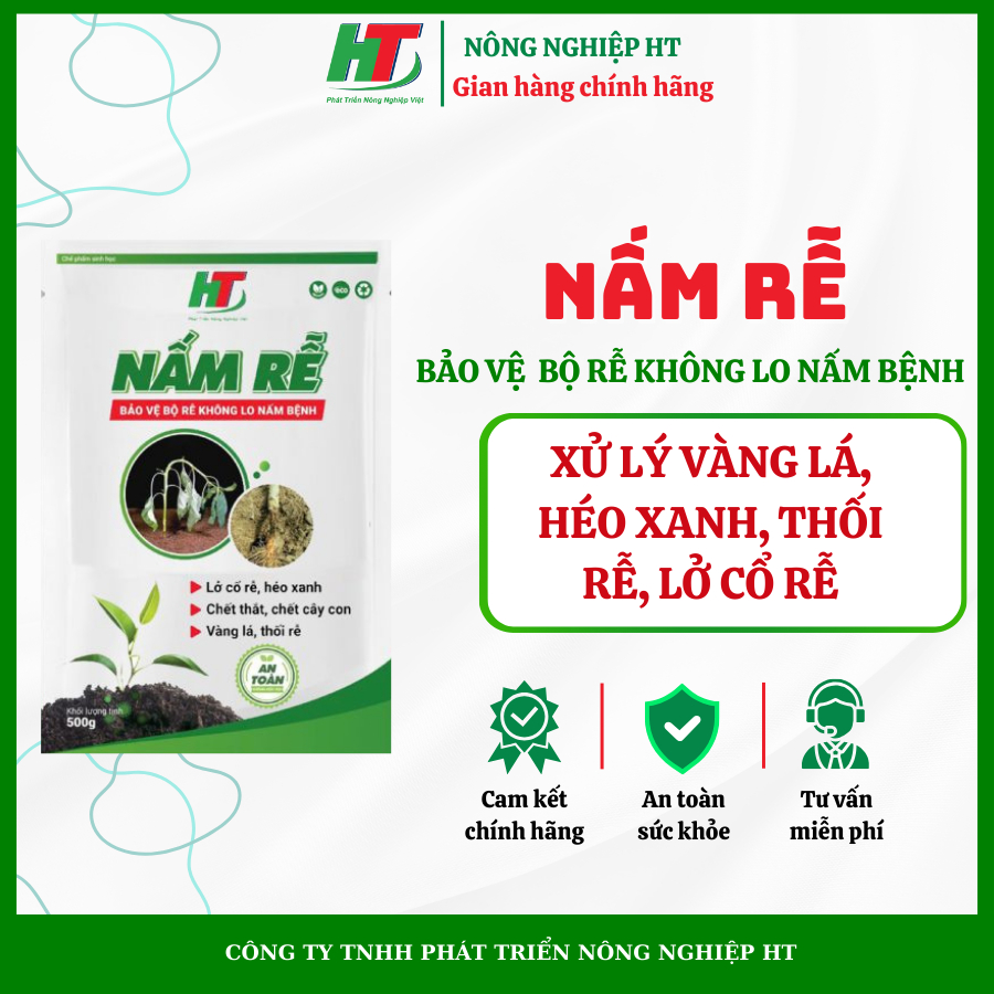 Chế phẩm sinh học NẤM RỄ bảo vệ bộ rễ không lo nấm bệnh