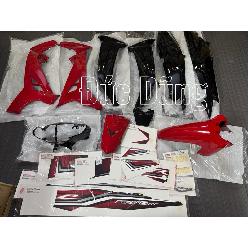 Dàn áo Sirius 110 đỏ đen Rc 2010 chính hãng 100% tem chính hãng