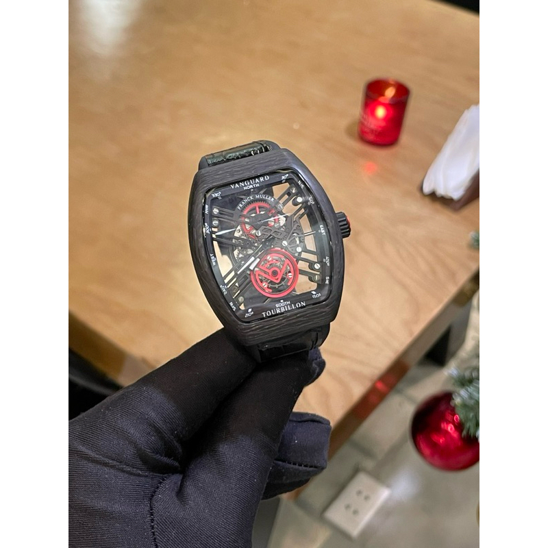 Đồng Hồ Nam Franck muller v45 , vỏ carbon siêu nhẹ - Fullbox