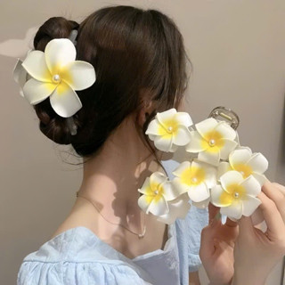  Kẹp Tóc Càng Cua Lớn Hoa Sứ Thời Trang Cho Nữ 