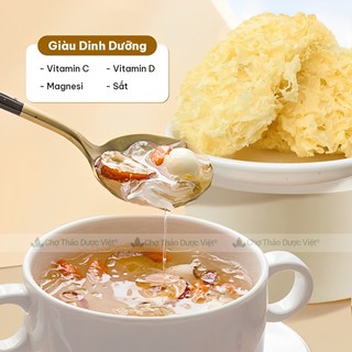 Nấm tuyết 1kg, ngân nhĩ vàng khô, không tẩy, nguyên liệu nấu chè, thơm ngon, tốt cho sức khỏe