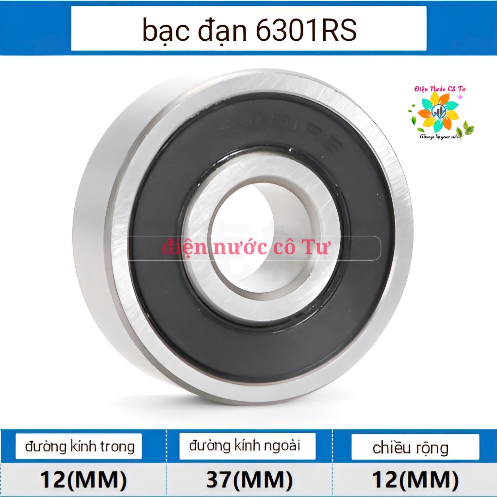 (thanh lý) Vòng bi bạc đạn 6301RS - BẠC ĐẠN HIỆU BUB (hàng mới)