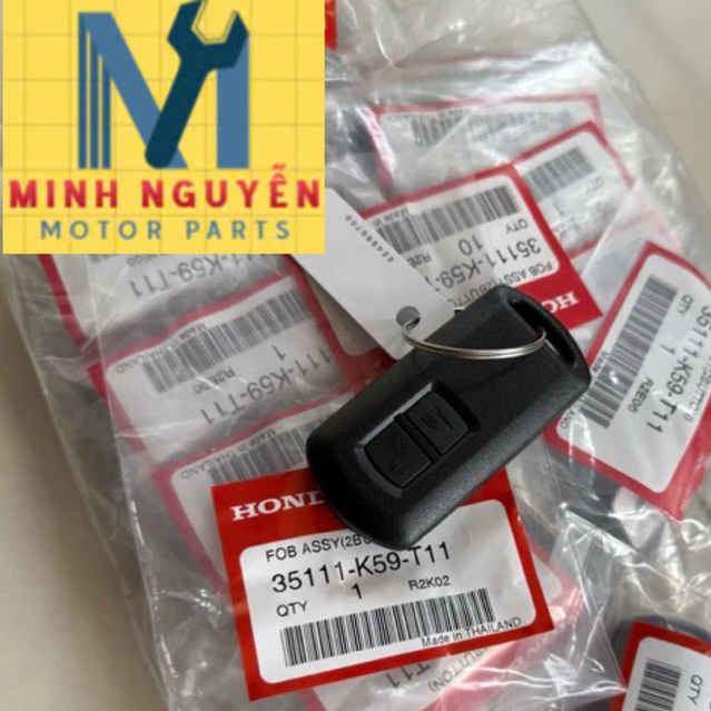 Remote K59/ Fob K59 2 nút cho Vario / Scoopy/ Vision/ Lead/ Ab