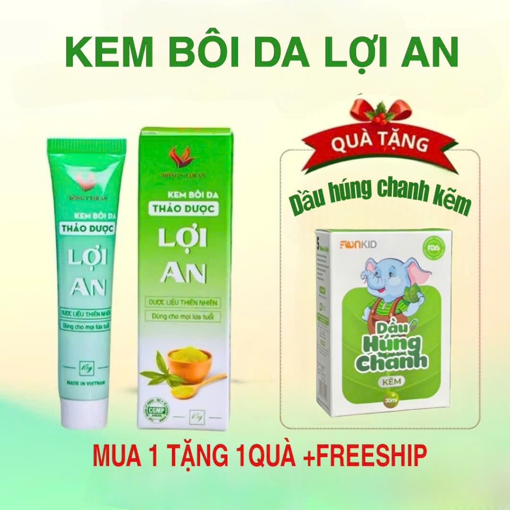 (TẶNG QUÀ XỊN) Kem bôi da Lợi an Cho Bé Chính Hãng-Hỗ trợ chàm sữa, Hăm Tả,Rôm Sảy, Mẫm ngứa cho Bé Sơ Sinh Và Trẻ Nhỏ