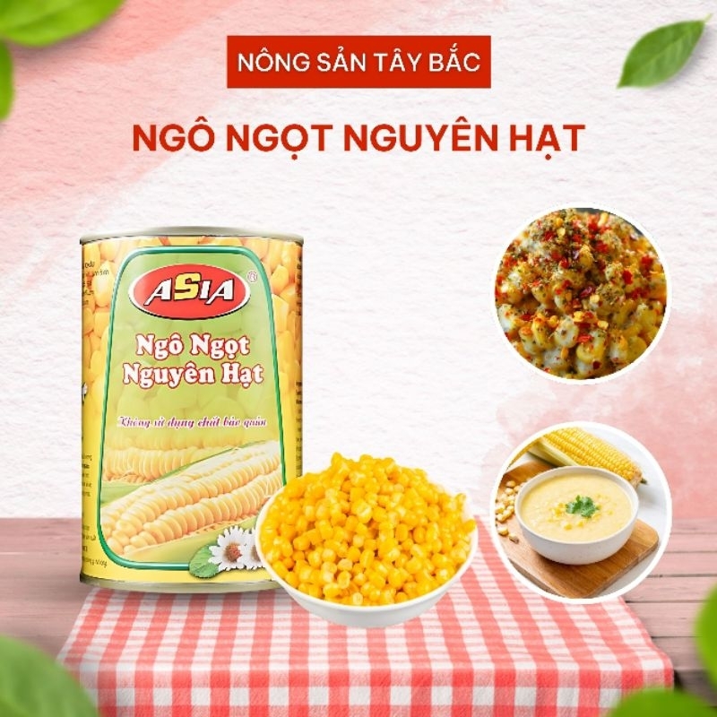 NGÔ NGỌT ASEAN ĐÓNG HỘP - 450g