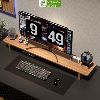 Kệ để màn hình máy tính decor góc làm việc chất liệu gỗ MDF phủ melamin thương hiệu UNLIMI - GA28