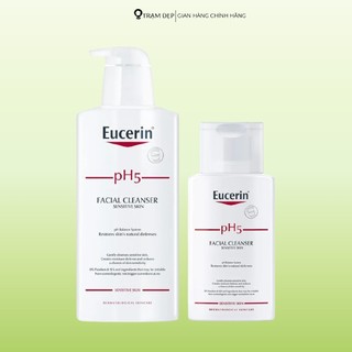  Sữa Rửa Mặt Eucerin Dịu Nhẹ Cho Da Nhạy Cảm pH5 Facial Cleanser Sensitive Skin  100ml 400ml  