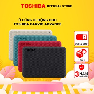 Ổ cứng di động HDD Toshiba Canvio Advance 1TB/2TB/4TB USB 3.2 Gen 1 Chính Hãng