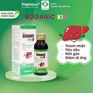 Siro Mát Gan Cho Bé Boganic Kid Traphaco - Hỗ Trợ Giải Độc, Mát Gan, Giảm Nóng Trong, Hỗ Trợ Tiêu Ho