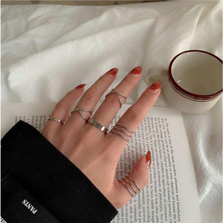 Combo 6 nhẫn nữ mảnh xinh xắn