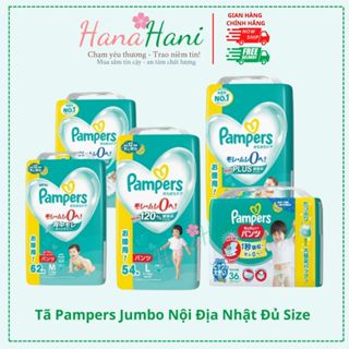 Tã Pampers Jumbo Nội Địa Nhật Đủ Size