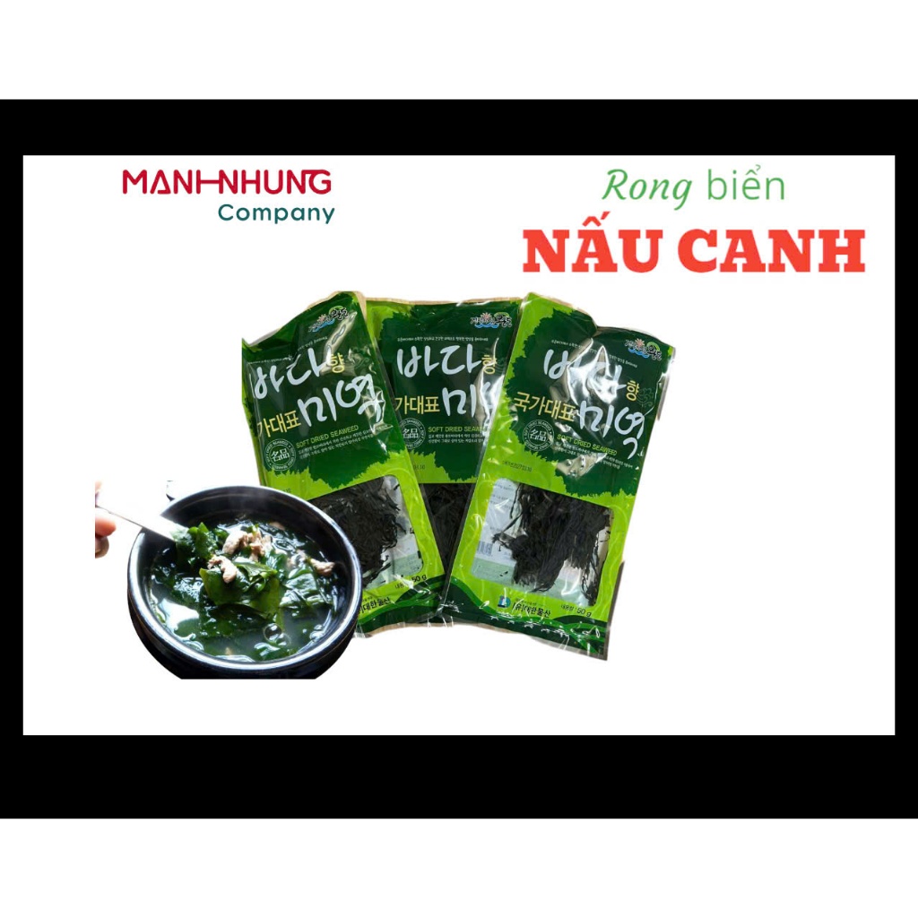COMBO 5 gói RONG BIỂN KHÔ NẤU CANH 50g DAEHAN Hàn Quốc - RONG BIỂN MẠNH NHUNG MN