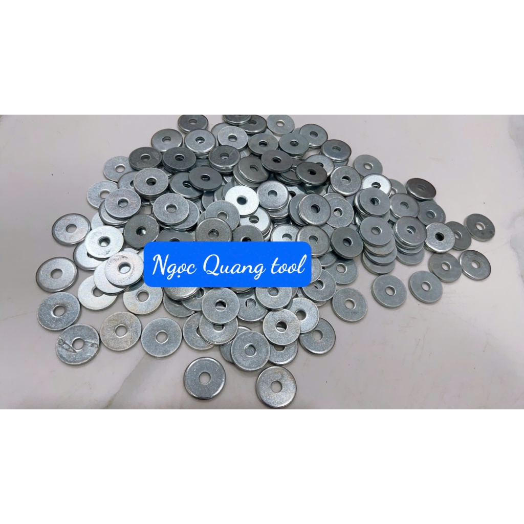 50 cái long đền thẳng, vòng đệm dày 2.3mm , Long đền xi M6 bản 23