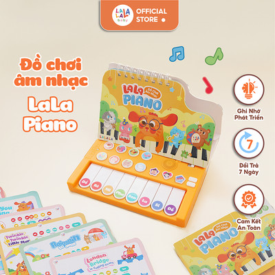 Đồ chơi âm nhạc Lala piano cho bé phát nhạc Tiếng anh và Tiếng Việt thú vị đa chức năng Lalala baby Quà tặng 1/6 cho bé