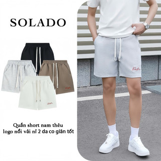 Combo 2 Quần Short Nam Thêu Chữ PN.Store - Chất Nỉ 2 Da, Dáng Trên Gối, Không Bai Xù Co Gian Tốt QS12