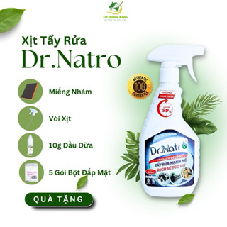 Nước Tẩy Rửa Da Năng Dr Natro 500ml Tẩy Siêu Sạch Mọi Vết Bẩn, Tặng 1 Miếng Nhám Thần Thánh
