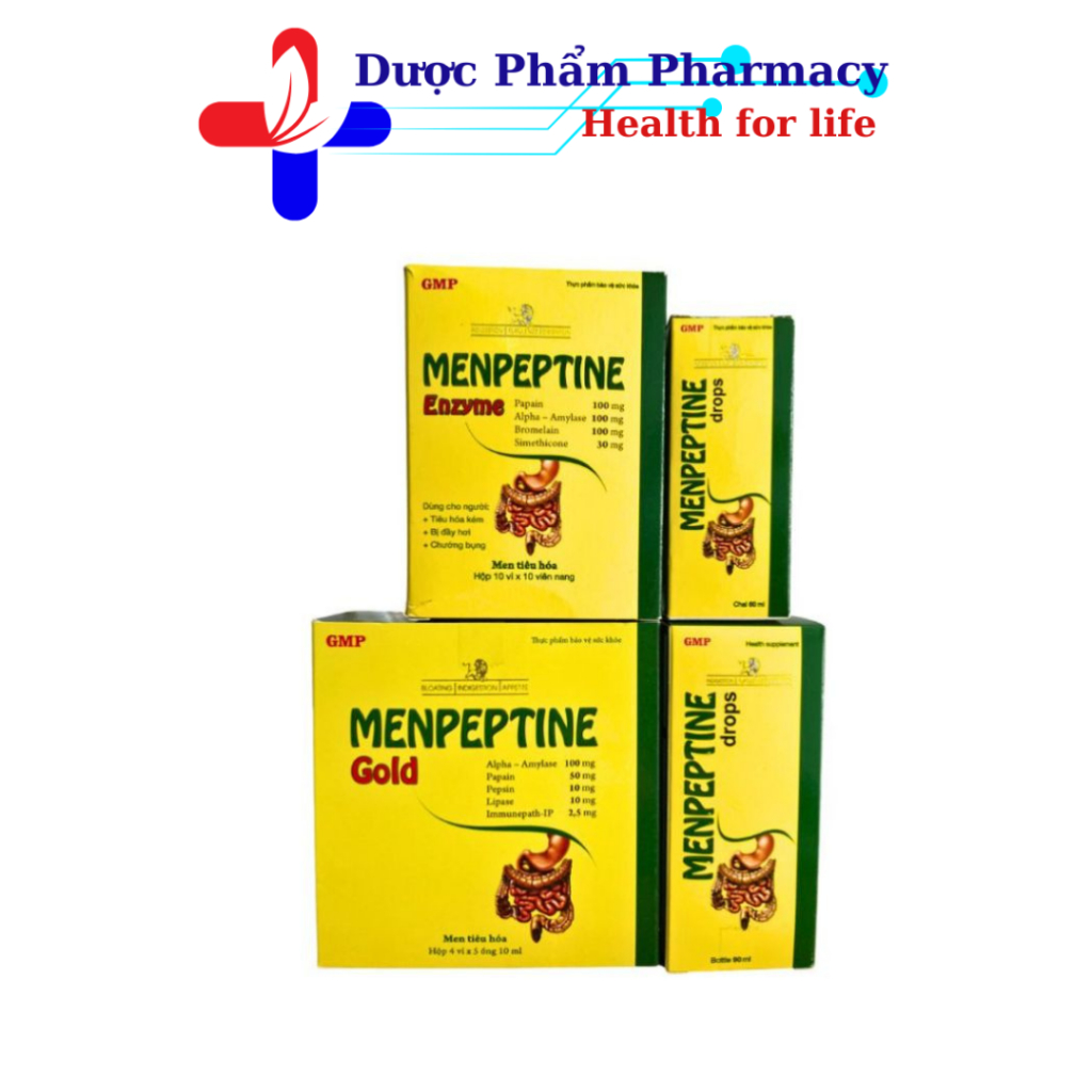 Men Hỗ Trợ Tiêu Hóa Menpeptine ENZYME - DROPS - GOLD