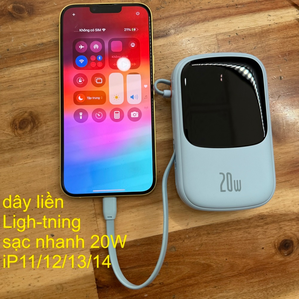 Sạc dự phòng 20000mAh 20W Baseus Qpow Pro Digital Display Fast Charge Power Bank (PPQD2-20i) -Bảo Hành 6 tháng | BigBuy360 - bigbuy360.vn