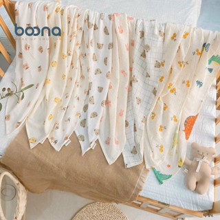  Combo 2 Khăn Tắm Xô Muslin 2 Lớp Hãng Boona Chất Mềm Mịn Không Bụi Vải An Toàn Cho Bé Size 90x90cm 