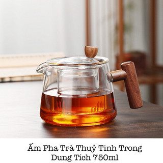Ấm Pha Trà Thuỷ Tinh, Bình Trà Thuỷ Tinh, Chén Khải Thuỷ Tinh, Chén Uống Trà Thuỷ Tinh, Khay Trà