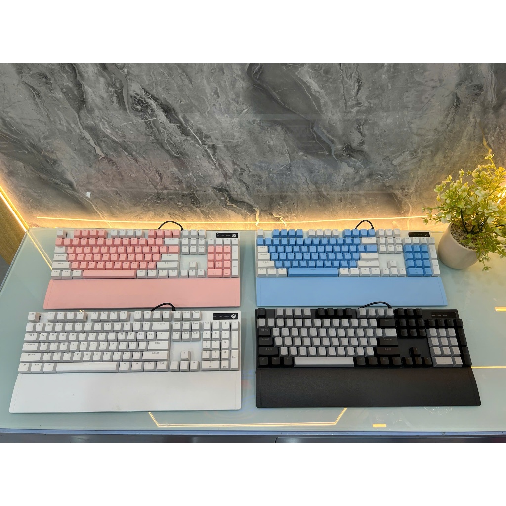 Bàn phím cơ gaming SPARTAN TC3218 Có Led, 4 Màu (TRẮNG / ĐEN / HỒNG, XANH , TÍM PHỐI TRẮNG)