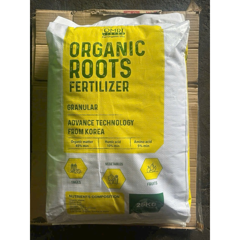 Đạm cá Organic Roots Hữu cơ Viên Hàn Quốc bao 25kg