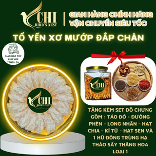 Tổ Yến Xơ Mướp Đắp Chân 100% Không Pha Trộn Đường , Tạp Chất  - Yến Sào Yến Chi