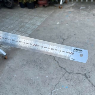 Thước lá C-Mart D0019-1000 dài 1000mm (100cm) (1 mét)