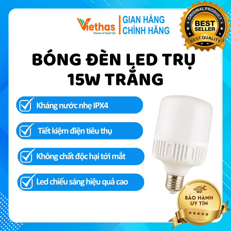 Bóng Đèn Led Trụ 15W Trắng