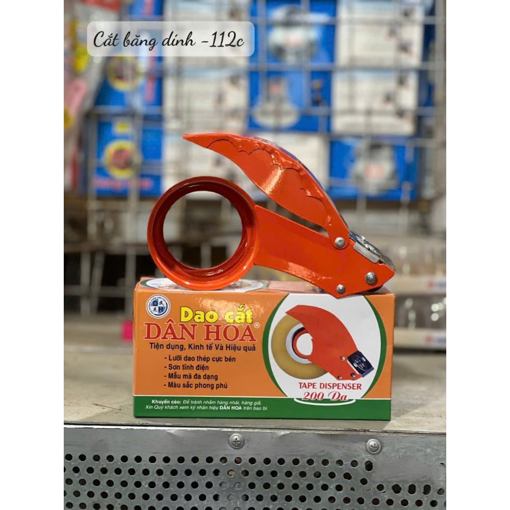 Dao Cắt Băng Keo Dân Hoa Cầm Tay 5Cm Sắt, Dùng Cho Băng Keo 100 Yard, 200 Yard