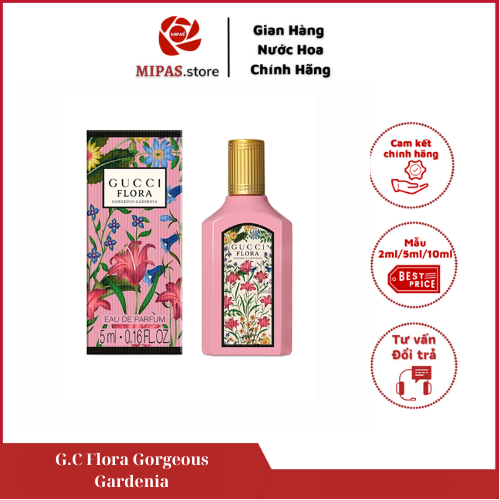 Nước hoa Gardenia hồng edp chiết 5ml, 10ml, mẫu thử nước hoa