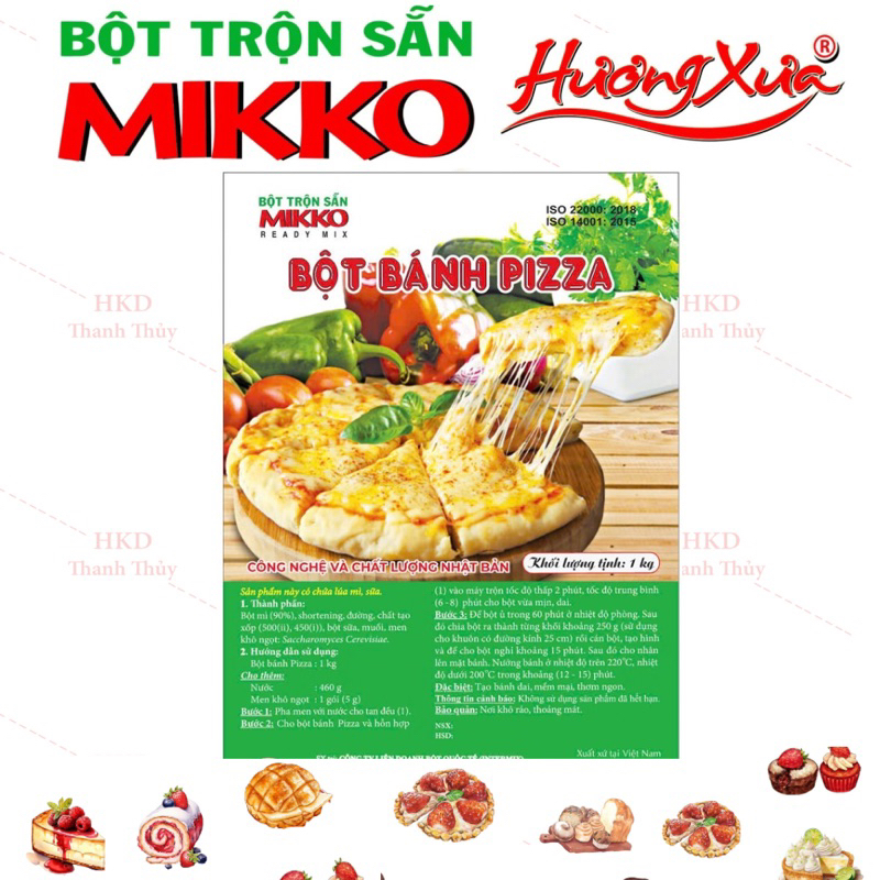 Bột làm bánh Pizza 1kg - MIKKO