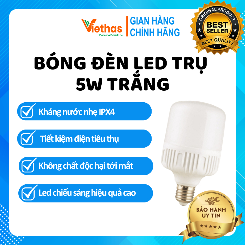 Bóng Đèn Led Trụ 5W Trắng