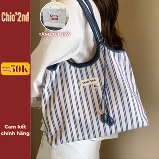 (Sẵn mới về) Túi Xách Nữ Chio2nd Vải Cao Cấp Mẫu Mới, Túi Trống Đeo Vai, Đeo Chéo Cute Nữ Kèm Charm Hot 2025 S68