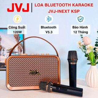 Loa Bluetooth Karaoke 2 Mic JVJ-Inext 901BT, Kèm 2 Mic hát Công Suất 120W- Bảo Hành 12 Tháng