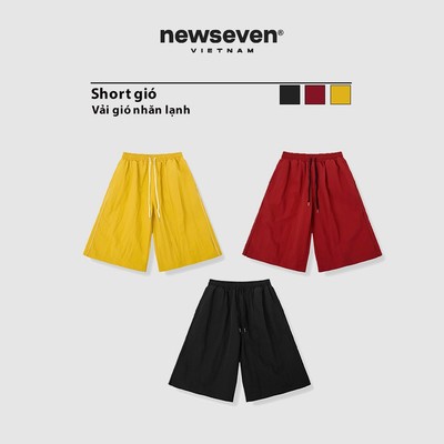Quần Short Dáng Lửng NEWSEVEN Vải Gió Nhăn Lạnh NQS.467
