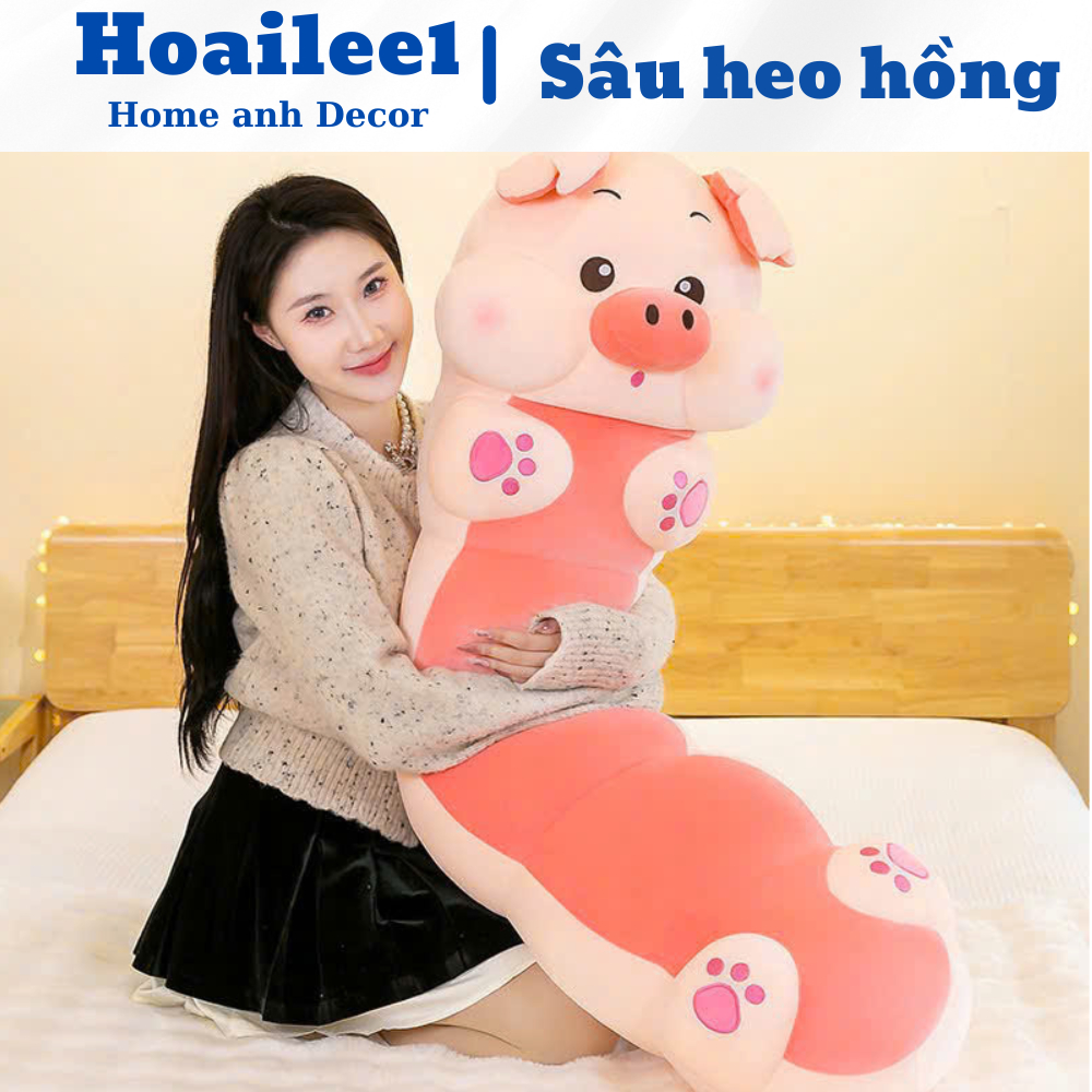 Gấu bông Heo Vương Miện gối ôm vải nhung mềm mại an toàn cho da🐷🐷 [FREE SHIPP]