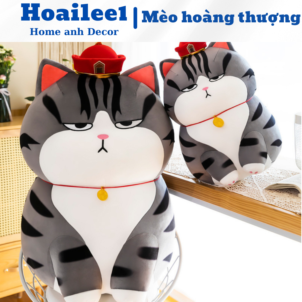 Gấu bông mèo hoàng thượng giá lâm siêu sang chảnh đủ kích thước 30 đến 90cm siêu đáng yêu mập ú