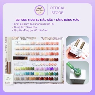 Set Sơn Gel Thạch 60 Màu Mosi Hưu Ẩn Trong Rừng Chính Hãng, Tặng Kèm Bảng Màu Sang Trọng