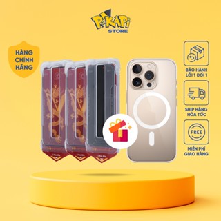 Combo 3 chiếc Cường Lực iPhone Rồng Việt: Kính viền siêu mỏng cho 16 Pro Max,khung tự dán,tự lấy bụi