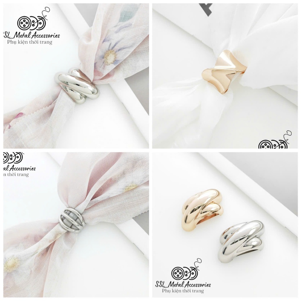 (1 cái) Khoen luồn kim loại trang trí váy đầm, bikini, đồ bơi làm phụ kiện kết váy, BK362,BK392,JLZ81646 #ssl_accessorie