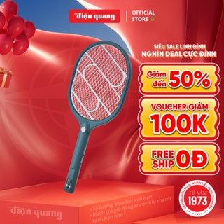 Vợt muỗi Điện Quang ĐQ EMR09 GW (PinLithium, Xanh – Trắng)