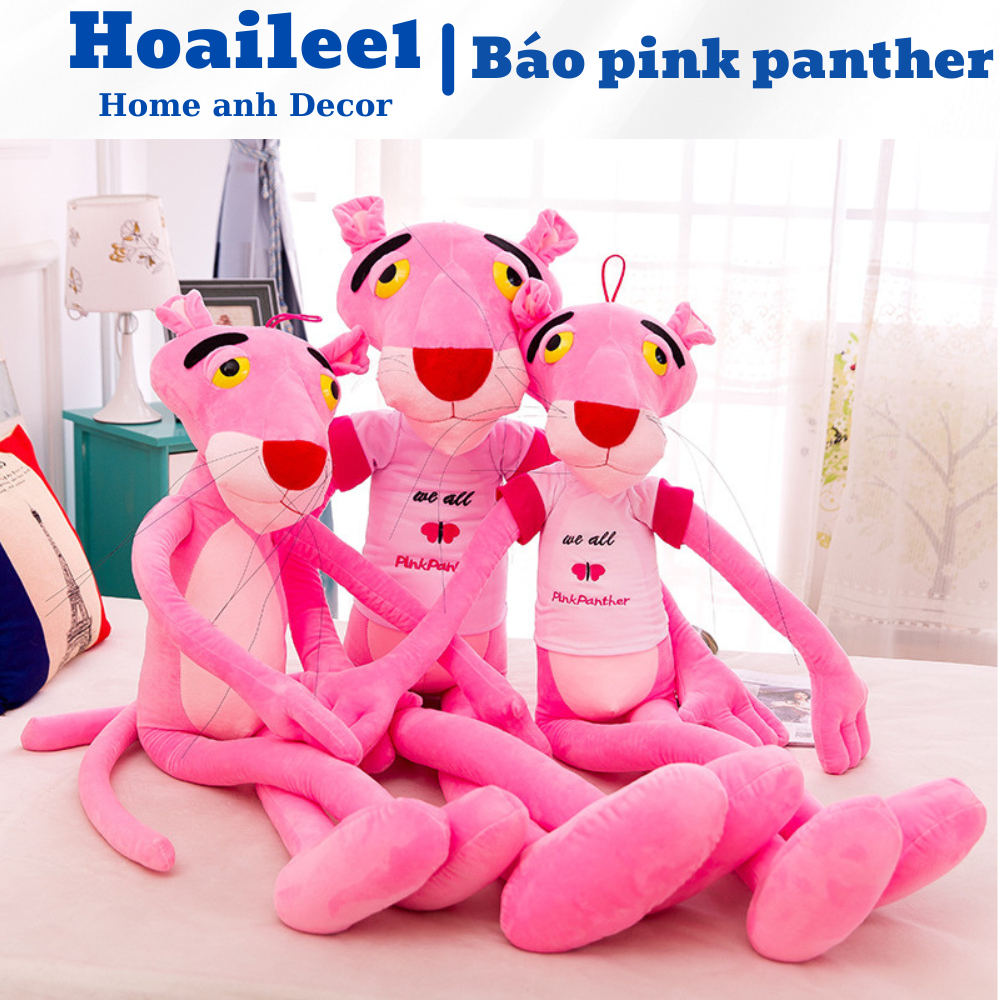 Gấu Bông Báo Hồng Pink Panther Ngộ Nghĩnh size 60cm 80cm 100cm 1m 1m3 1m6 1m8