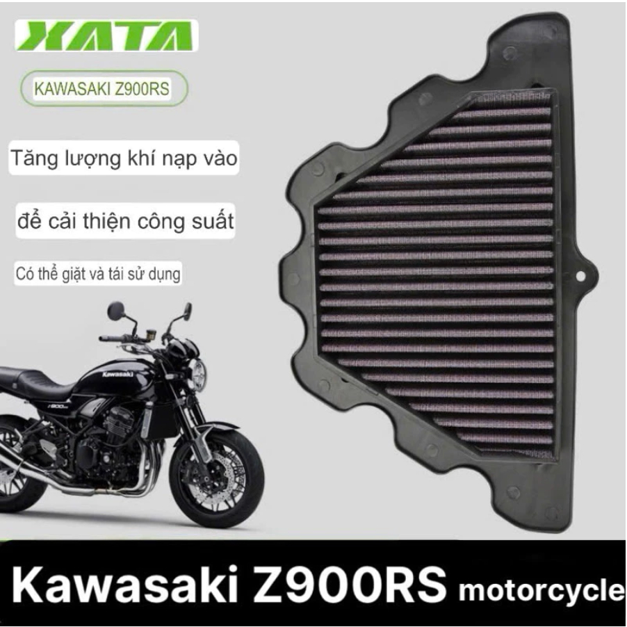 Lọc gió kawasaki Z900RS; 2018-2025 ZR900 Z900RS ZR900 Z900RS Cafe vĩnh cửu