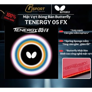 Mặt Vợt Bóng Bàn Butterfly Tenergy 05 FX - Hàng Chính Hãng Made In Japan
