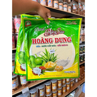  Bánh phồng Sữa Sầu riêng Lá dứa Hoàng Dung Nhơn Hoàng 220g Đặc sản Miền Tây dai thơm béo 