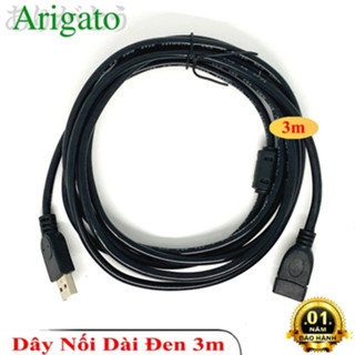 Dây cáp USB nối dài 1M5/ 3M/ 5M (Đen)- Hàng Chất Lượng - Full box