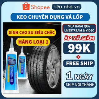 [Hàng Loại 1] Keo Vá Lốp, Sửa Lốp Nứt, Vết Rách Lốp Cho Ô tô, Xe Máy, Đàn Hồi Cao, Chịu Nhiệt Tốt - Yêu Nhà VN
